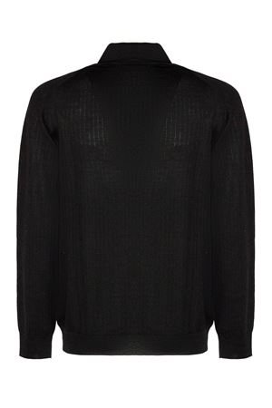 Polo in lana merino nera ROBERTO COLLINA | 253M03004M0309